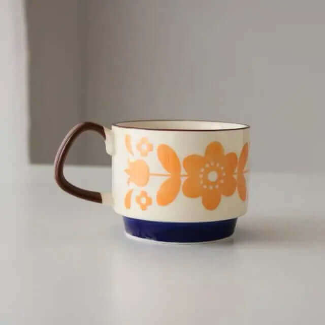 Vintage Ceramic Coffee Mug Set