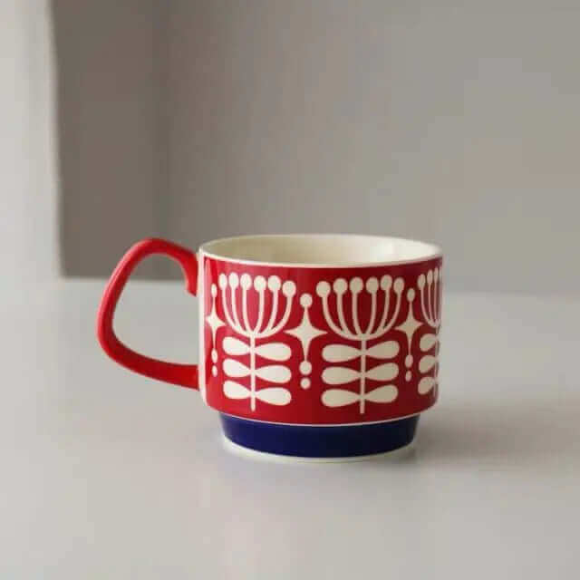 Vintage Ceramic Coffee Mug Set