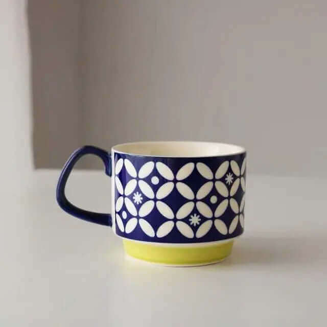 Vintage Ceramic Coffee Mug Set
