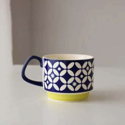 Vintage Ceramic Coffee Mug Set