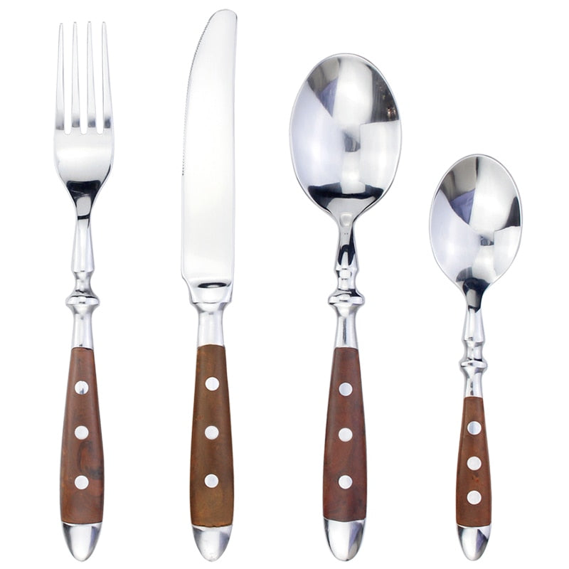 Classic Premium Metal Silverware Set