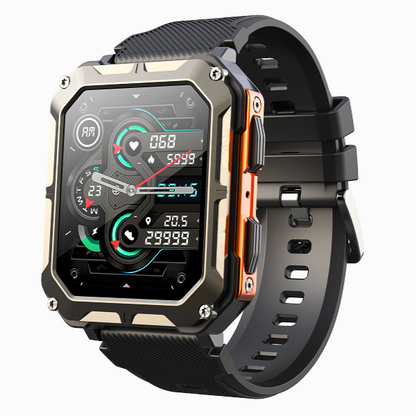 Tough Waterproof Smart Watch with Heart Rate Tracker - Glamry