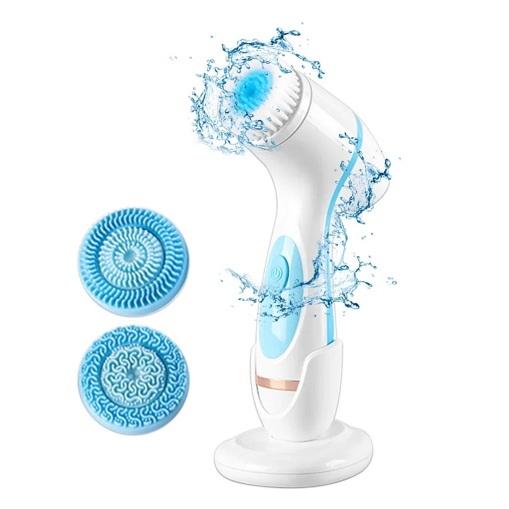 Advanced 3-in-1 Facial Cleansing Brush System
