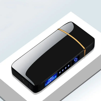 Portable Waterproof Dual Flame Lighter with Rechargeable USB