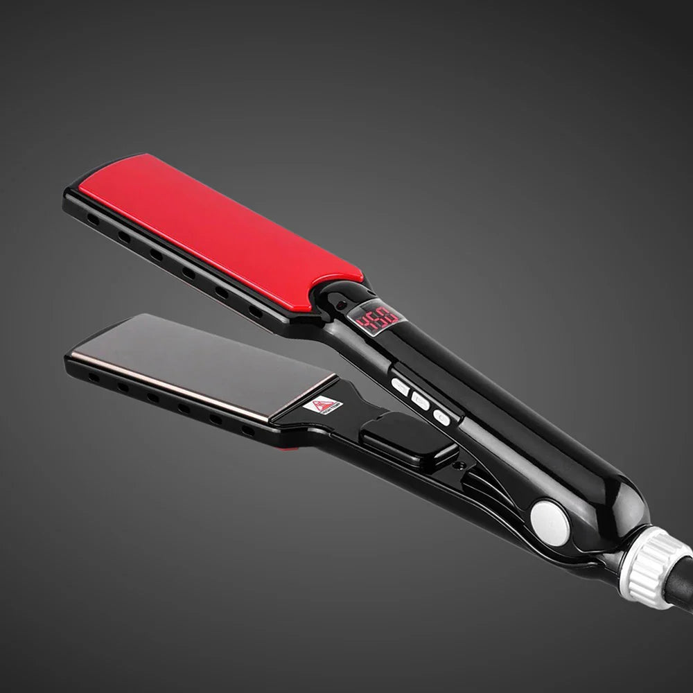Professional Wide Flat Hair Straightener - Glamry