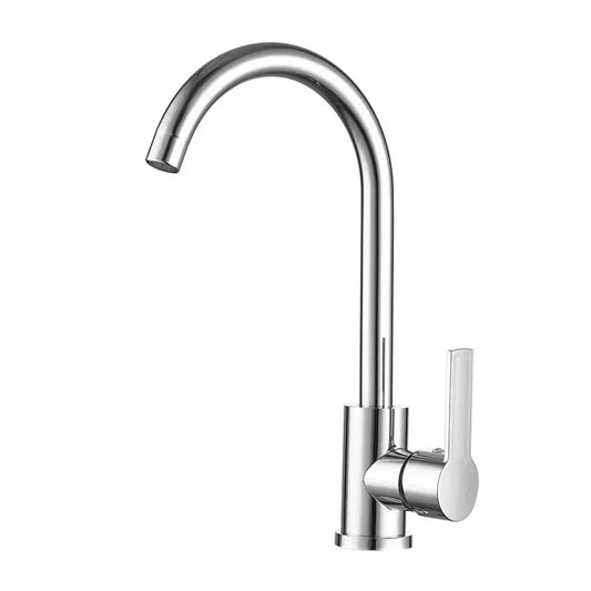 Single Handle Chrome Finish Faucet - Glamry