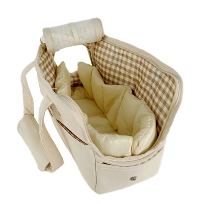 Compact Pet Travel Carrier Bag for Cats & Small Dogs