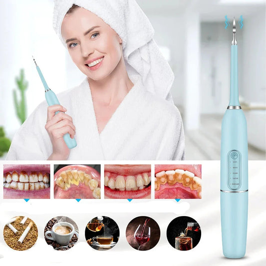 Professional Dental Plaque Removal Electric Tooth Cleaner - Glamry
