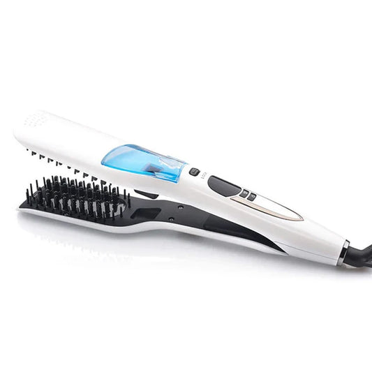 Stylish Hair Brush Curler & Straightener - Glamry