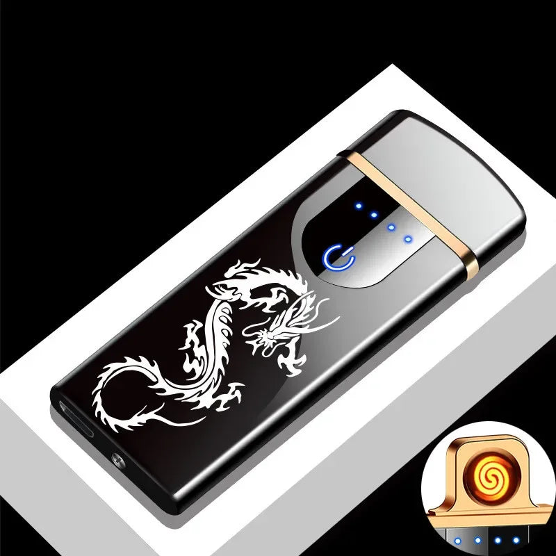 Portable Waterproof Dual Flame Lighter with Rechargeable USB
