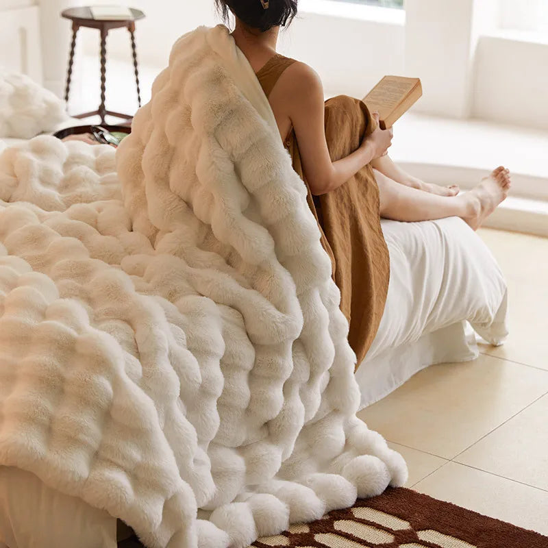 Soft Plush Throw Blanket for Cozy Nights