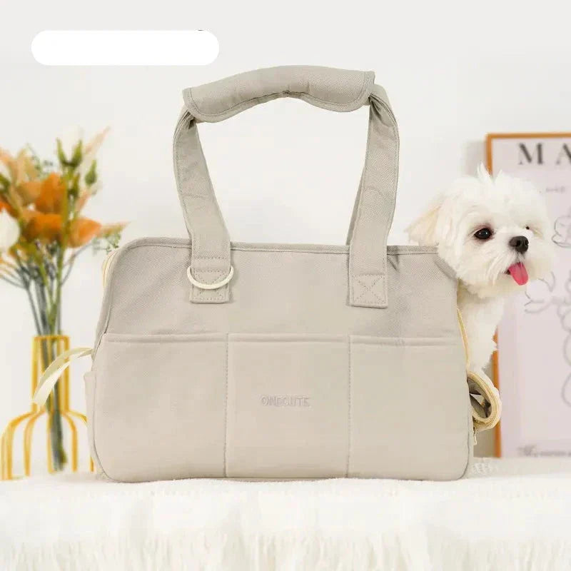 Compact Pet Travel Carrier Bag for Cats & Small Dogs - Glamry