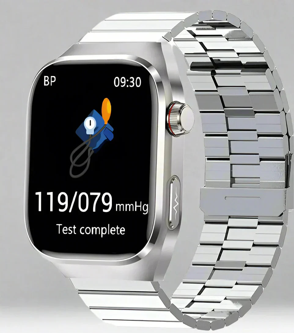 Premium Fitness Smartwatch with Heart Rate, Blood Pressure, HD Display