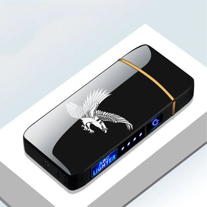 Portable Waterproof Dual Flame Lighter with Rechargeable USB