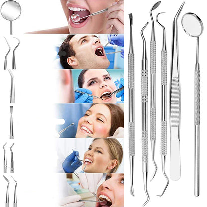 Complete Dental Cleaning Kit with Plaque Remover Tools - Glamry