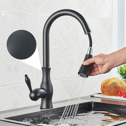 Luxury Brushed Gold Kitchen Faucet