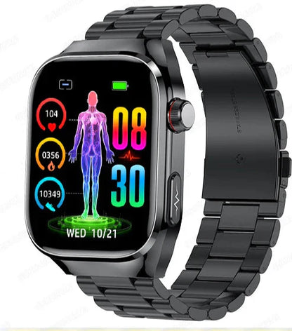 Premium Fitness Smartwatch with Heart Rate, Blood Pressure, HD Display