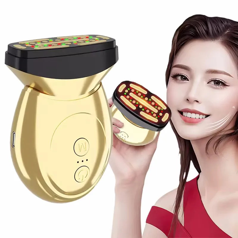 Anti Aging Red Light Facial Massager for Glowing Skin - Glamry