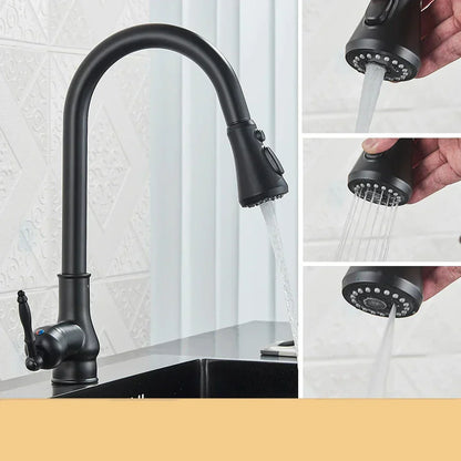 Traditional Bronze Kitchen Sink Faucet