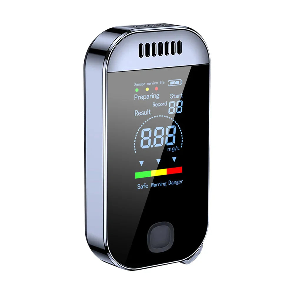 Portable Mini Breathalyzer Keychain with LCD Display - Glamry