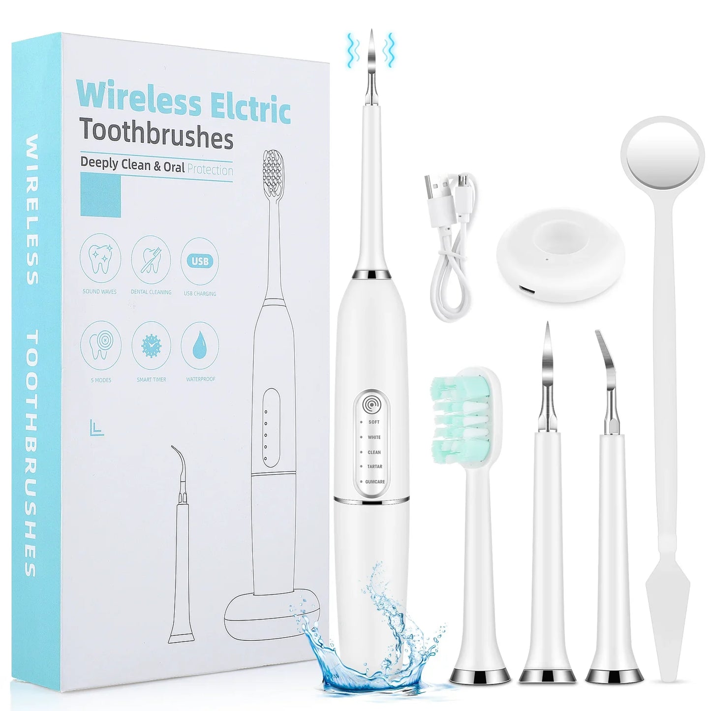 Professional Dental Plaque Removal Electric Tooth Cleaner
