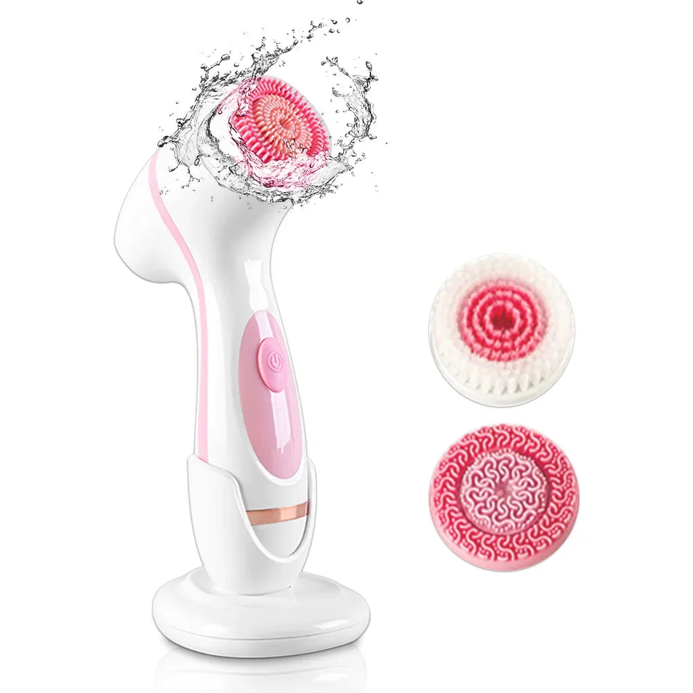 Advanced 3-in-1 Facial Cleansing Brush System