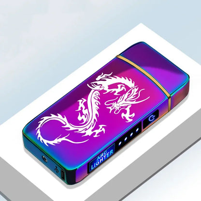 Portable Waterproof Dual Flame Lighter with Rechargeable USB