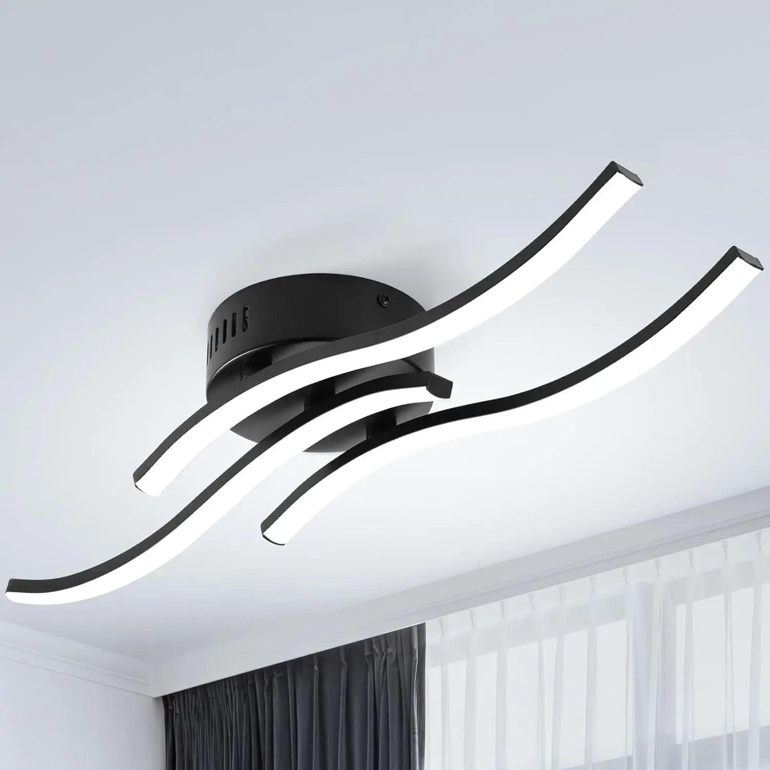 Sleek 3D Wave LED Table Lamp - Glamry