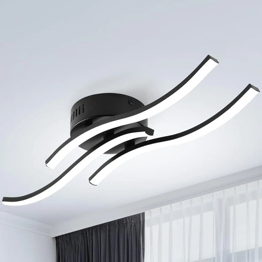 Sleek 3D Wave LED Table Lamp - Glamry