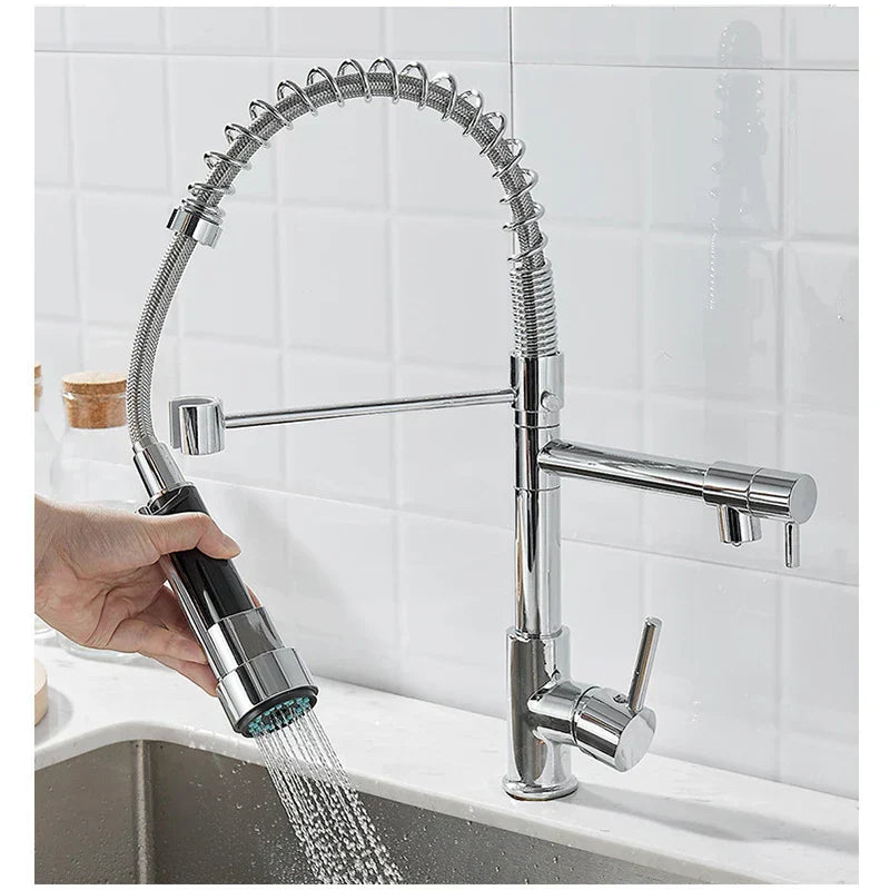 Stylish Double Sink Faucet