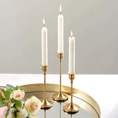 Luxury Metal Candle Holder Set