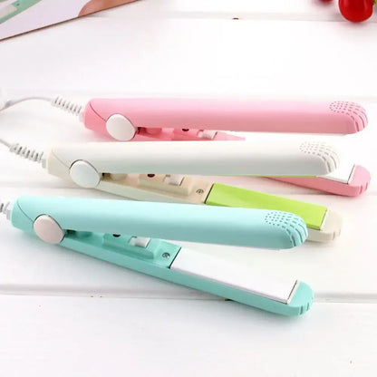 Compact Travel Hair Straightener Curler - Glamry