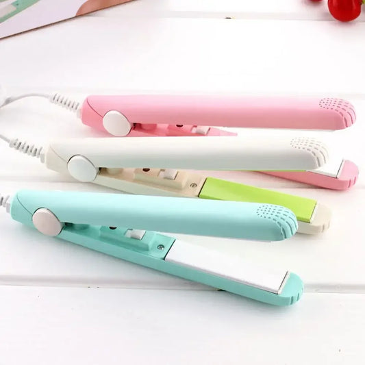 Compact Travel Hair Straightener Curler - Glamry