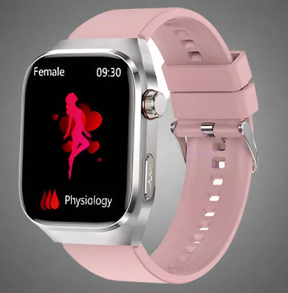 Premium Fitness Smartwatch with Heart Rate, Blood Pressure, HD Display