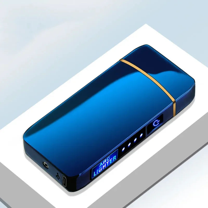 Portable Waterproof Dual Flame Lighter with Rechargeable USB