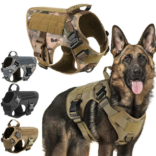 Strong Dog Vest Harness with Handle and Leash Set - Glamry