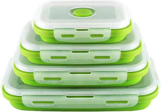 Flexible Space Saving Airtight Food Container Set - Glamry