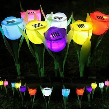Colorful Solar Powered Garden Lights - Glamry