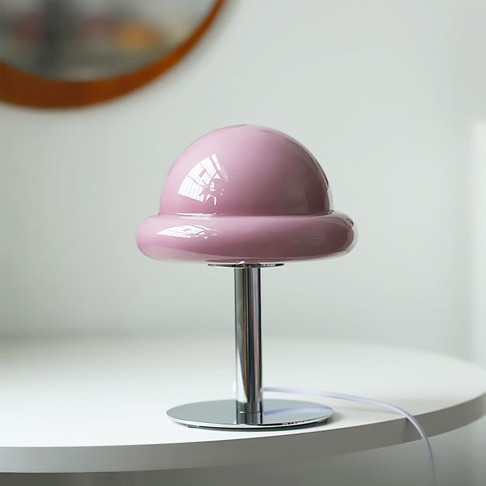 Galaxy Table Lamp with Silver Finish and Space Design