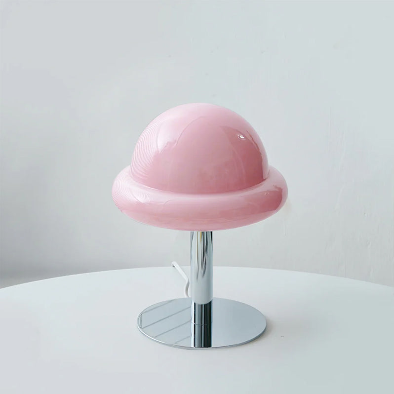 Galaxy Table Lamp with Silver Finish and Space Design