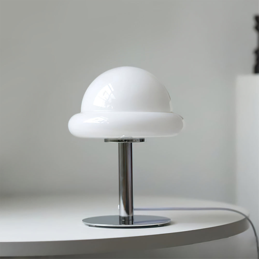 Galaxy Table Lamp with Silver Finish and Space Design