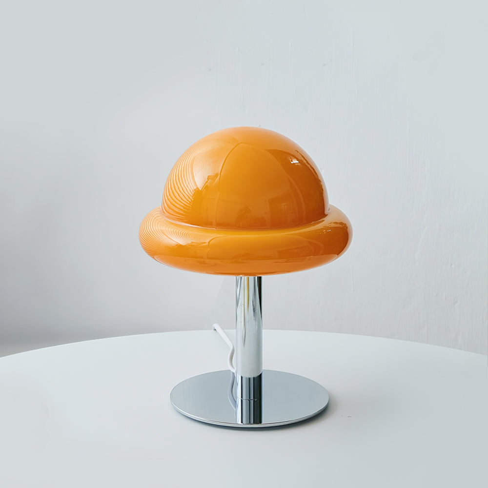 Galaxy Table Lamp with Silver Finish and Space Design