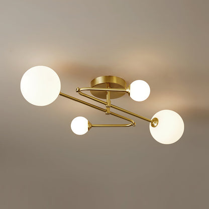 Stunning Globe Ceiling Lamp with Soft Light