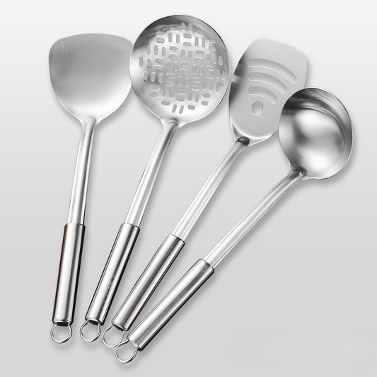 Durable Kitchen Tool Set with Stainless Steel Utensils - Glamry