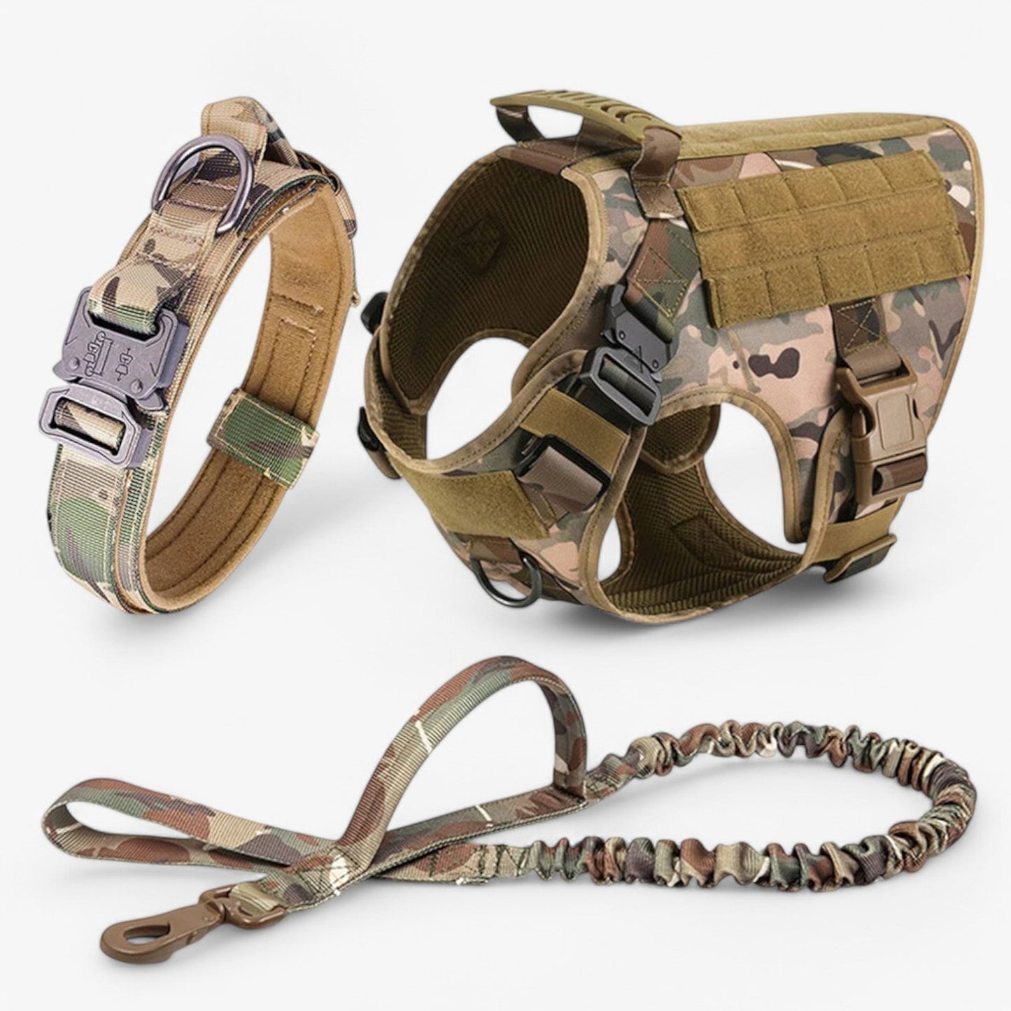 Durable Padded Dog Vest with Handle and Reflective Straps