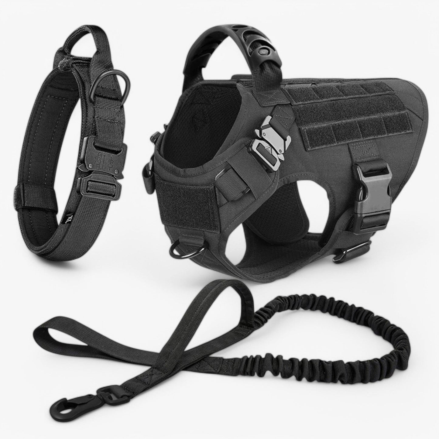 Durable Padded Dog Vest with Handle and Reflective Straps
