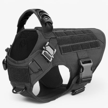 Durable Padded Dog Vest with Handle and Reflective Straps
