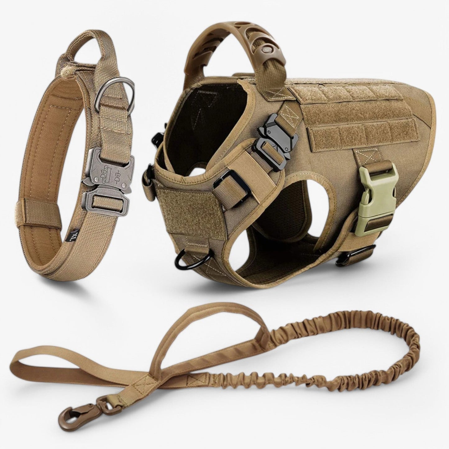 Durable Padded Dog Vest with Handle and Reflective Straps