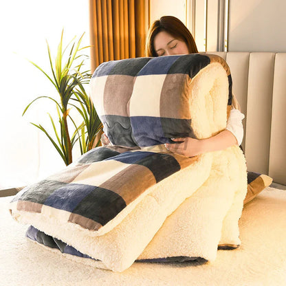 Soft Heated Fleece Blanket for Warmth and Relaxation - Glamry