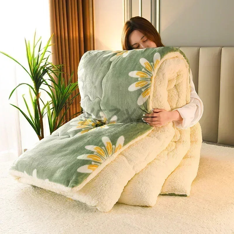 Soft Heated Fleece Blanket for Warmth and Relaxation